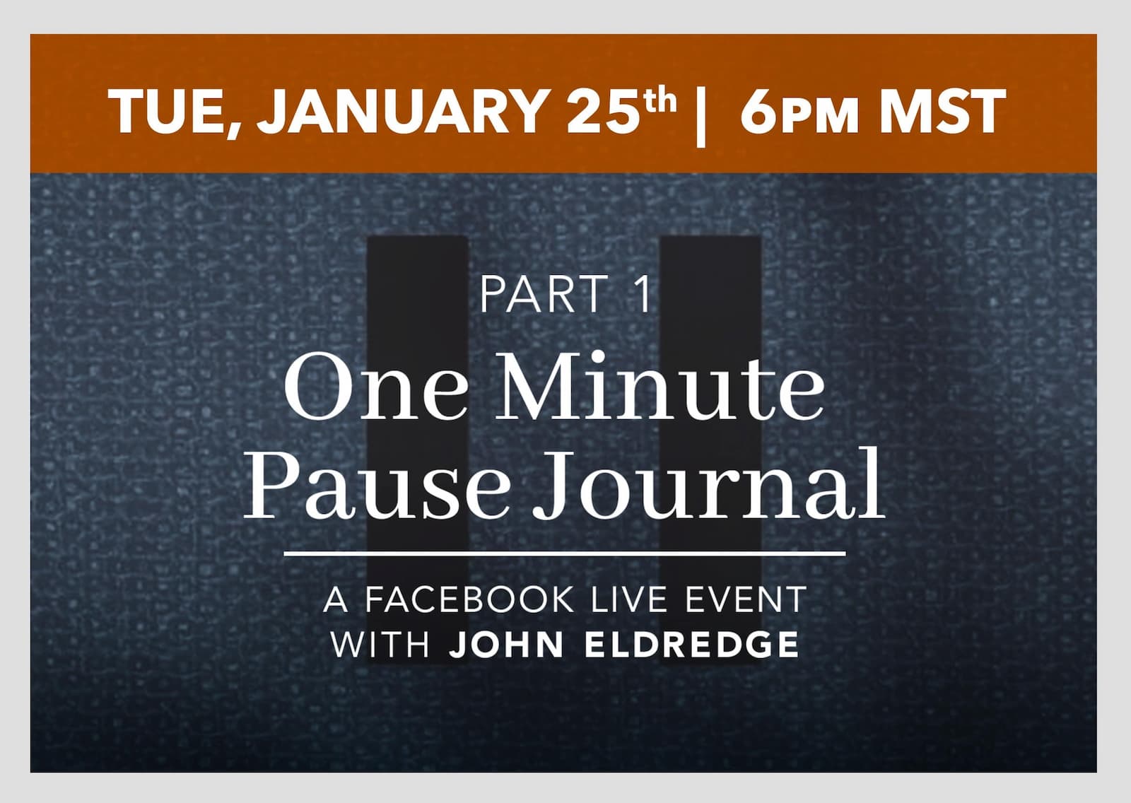 One Minute Pause Live Event Part 1